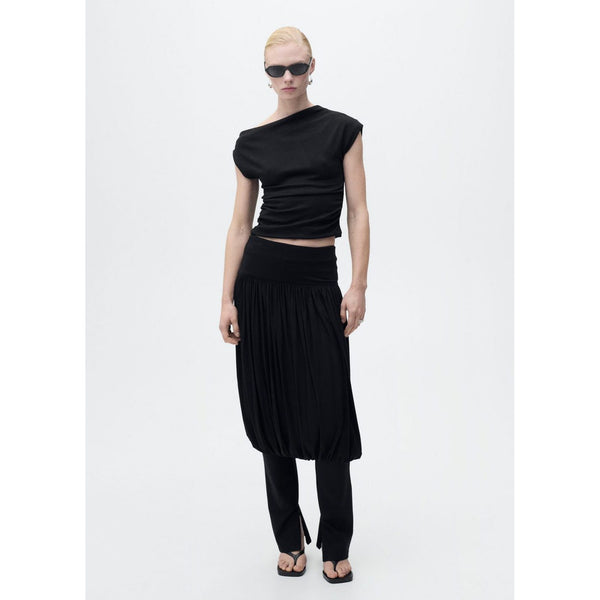 Top In Cotone Con Scollo Asimmetrico