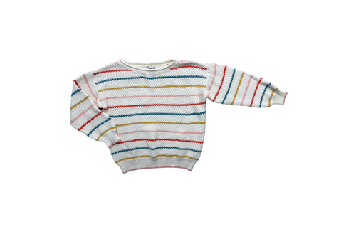 Bonpoint - Pull En Coton À Rayures - 8 Ans