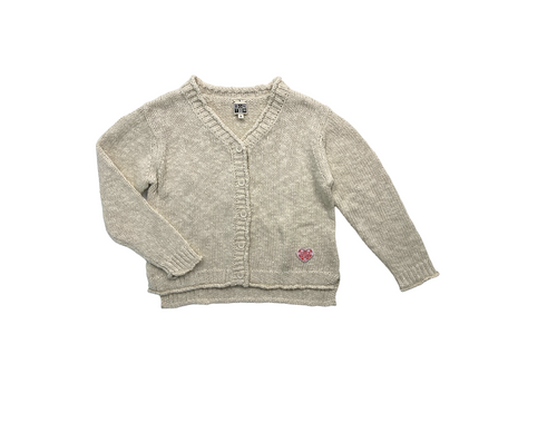 Bonton - Cardigan Beige À Boutons - 8 Ans