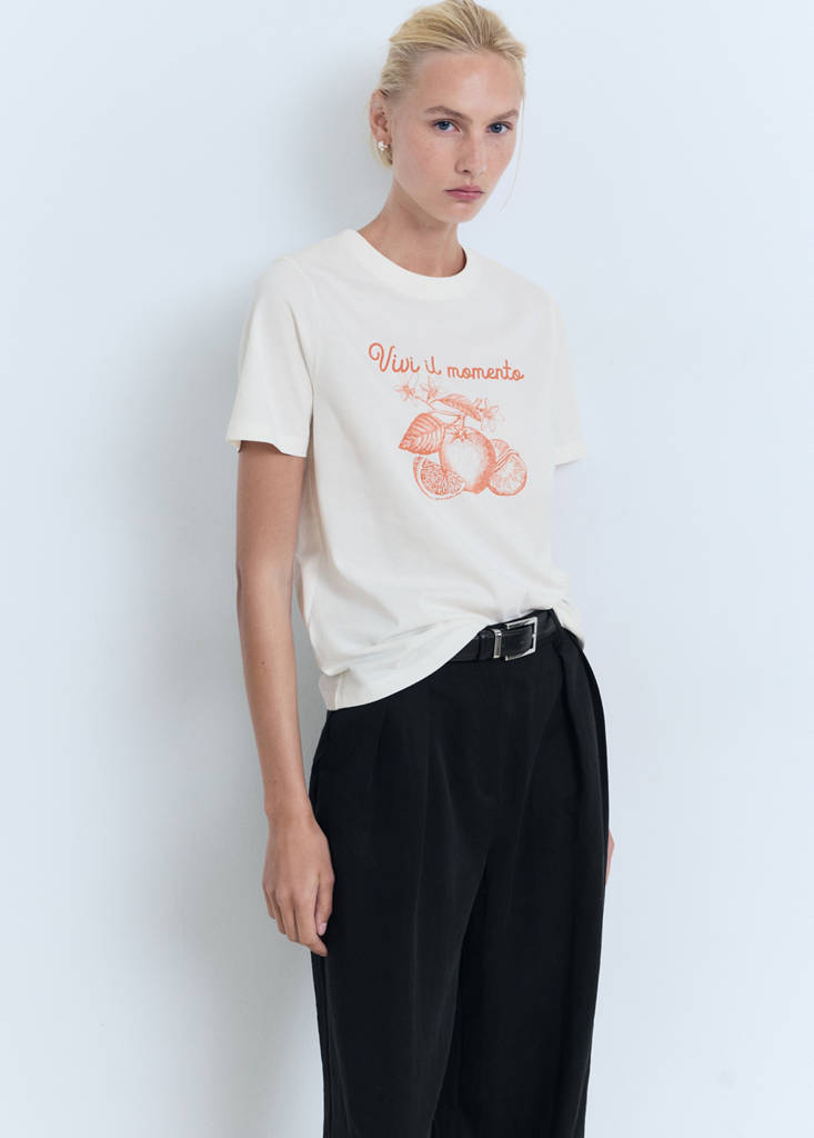 T-Shirt En Coton Imprimé