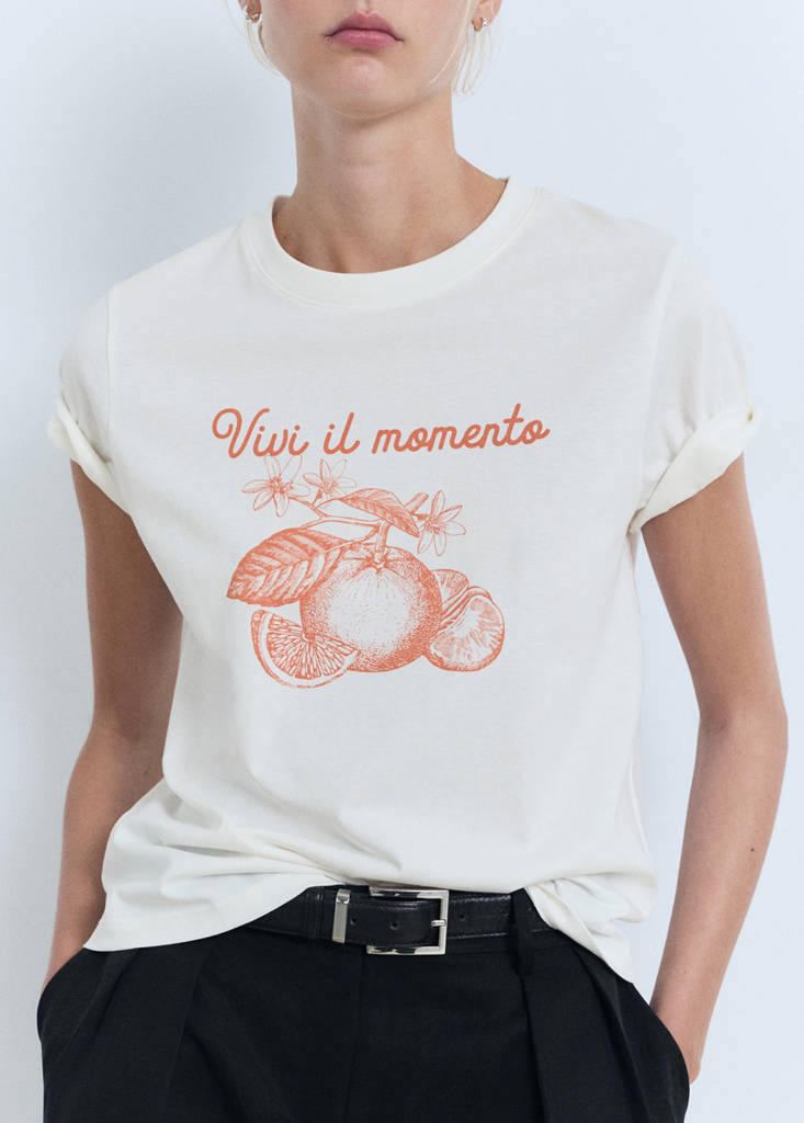 T-Shirt En Coton Imprimé