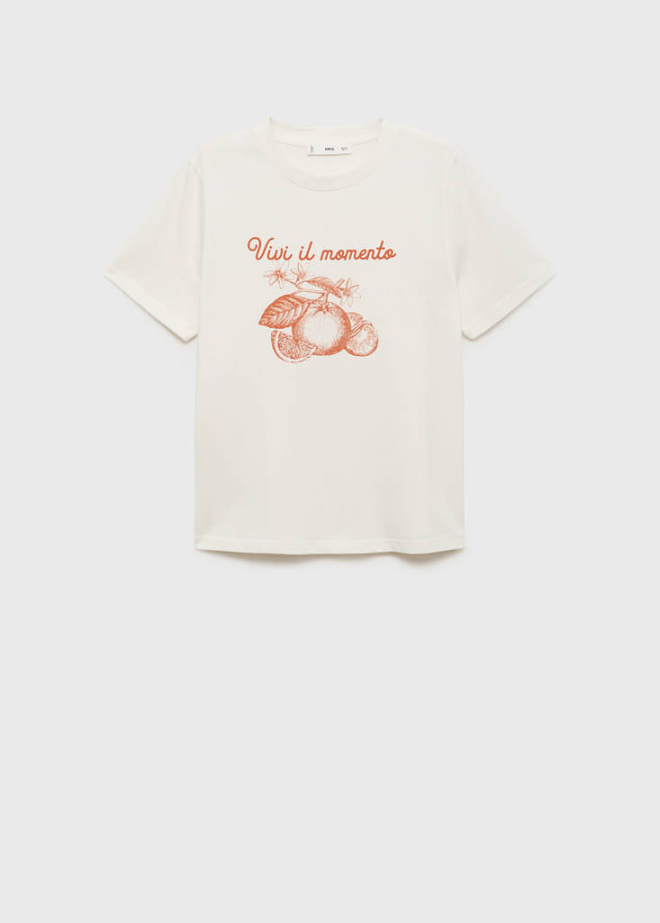 T-Shirt En Coton Imprimé