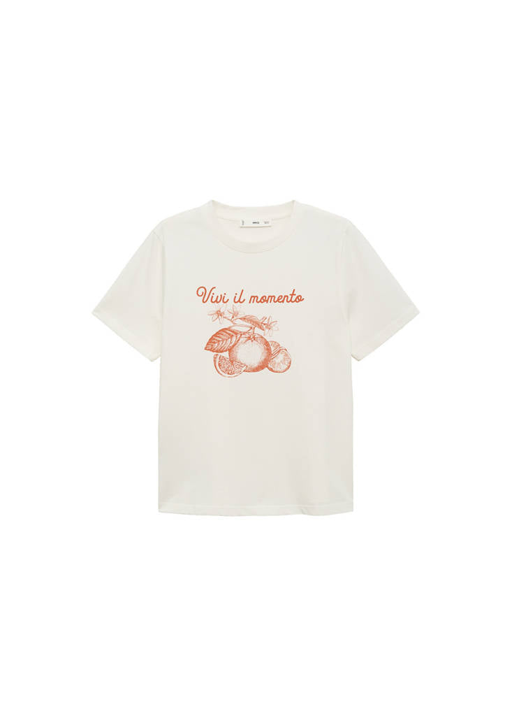 T-Shirt En Coton Imprimé