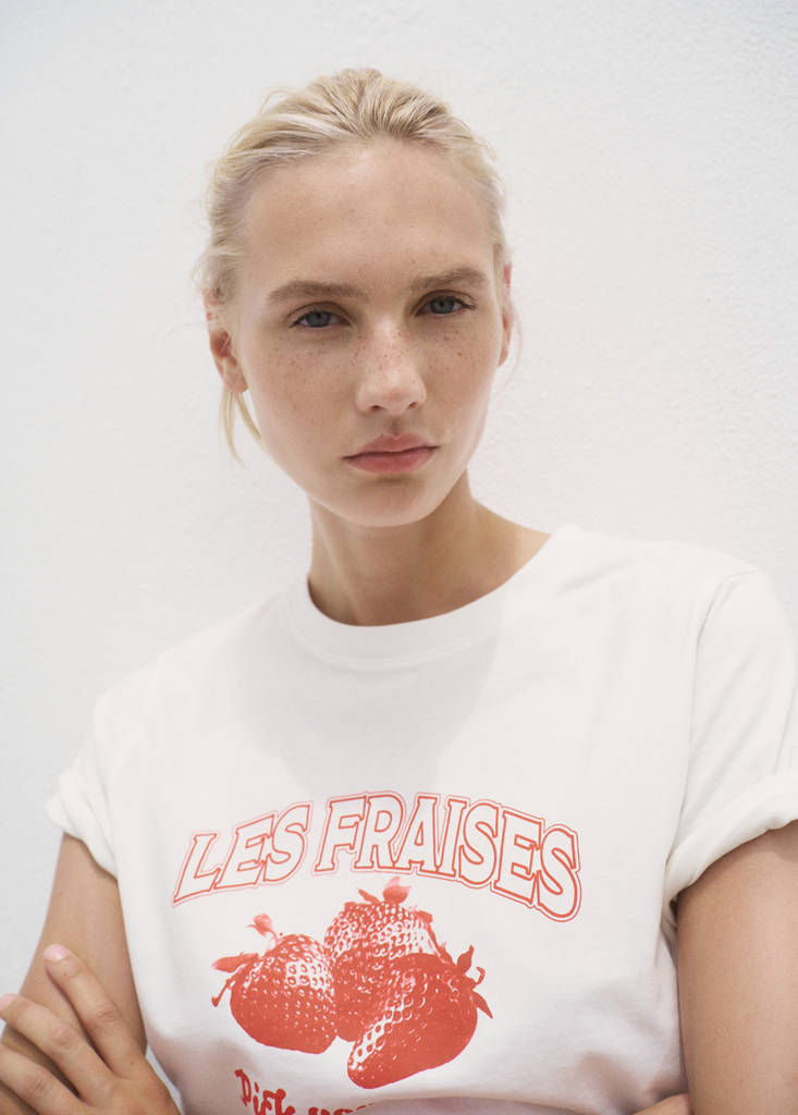 T-Shirt En Coton Imprimé