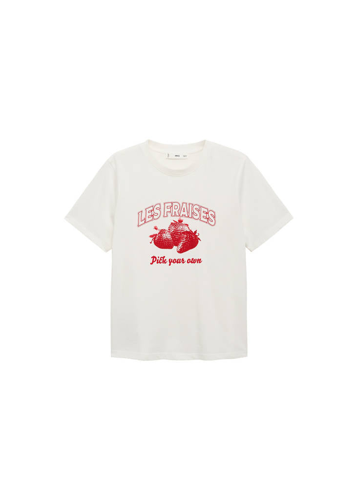 T-Shirt En Coton Imprimé