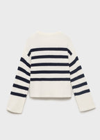 Pull Sasha Blanc Cassé - Fille