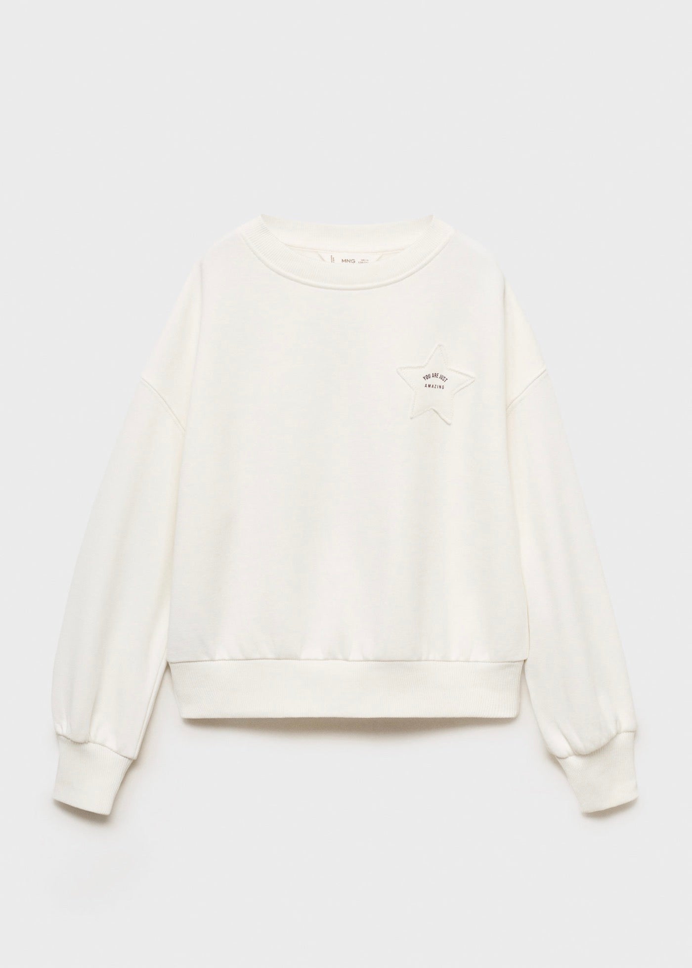 Sudadera Patch Blanco Roto - Niña
