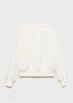 Sudadera Patch Blanco Roto - Niña