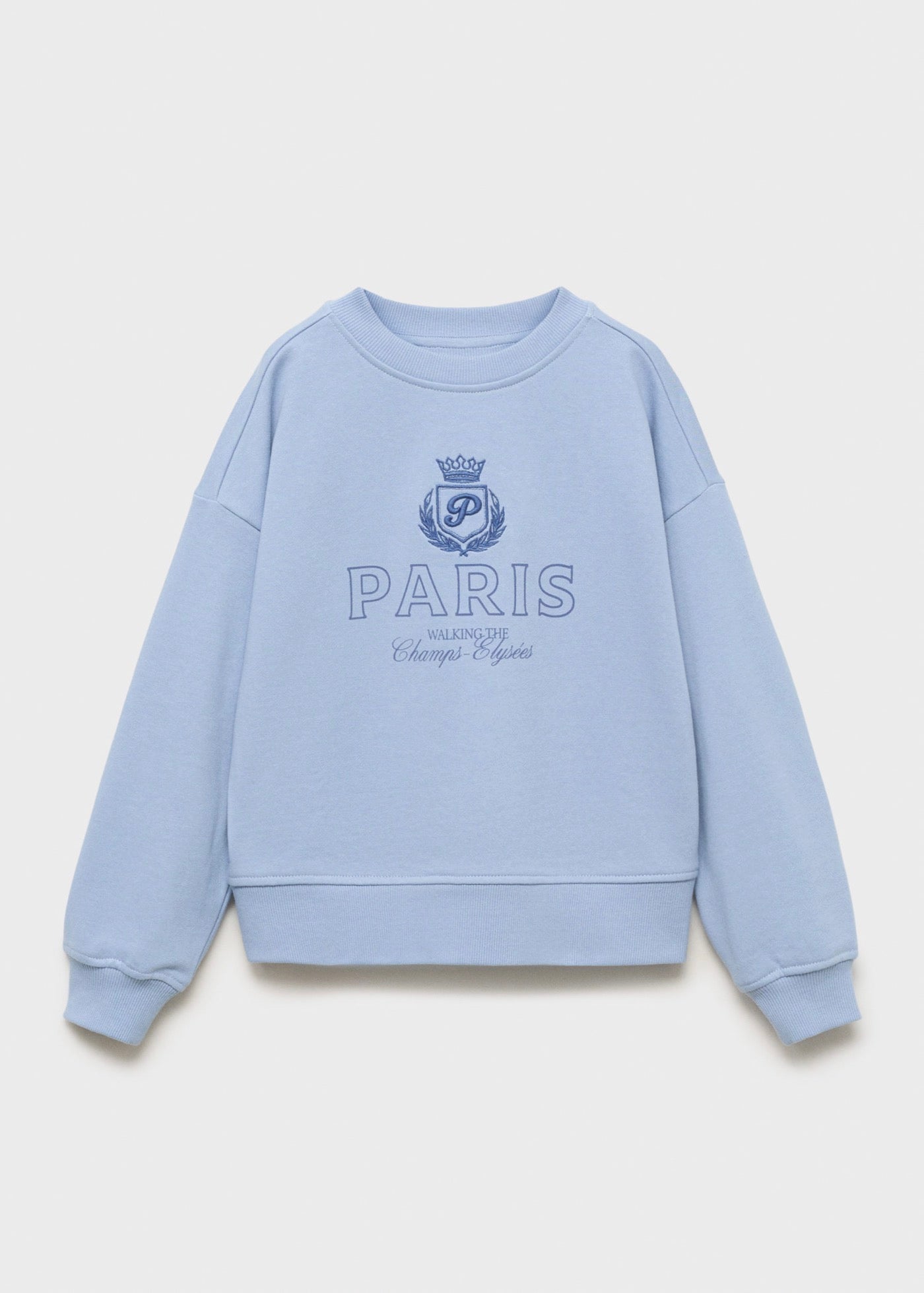 Sweat Paris Bleu Ciel - Fille