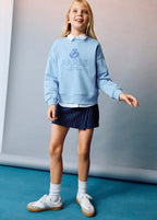 Sweat Paris Bleu Ciel - Fille