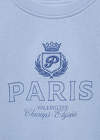 Sweat Paris Bleu Ciel - Fille