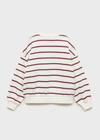 Sweat Rayo Grenat - Fille