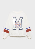 Sweat Cutie Blanc Cassé - Fille