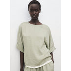 Blouse Salvia - Aqua Green