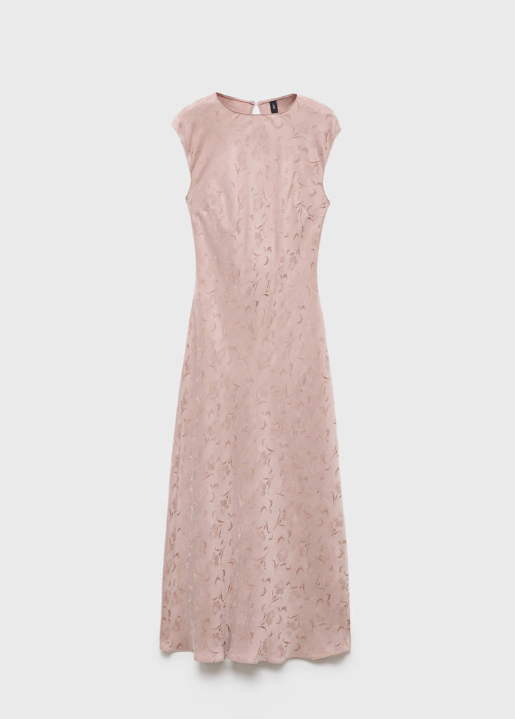 Robe Jacquard Fleurie Satinée