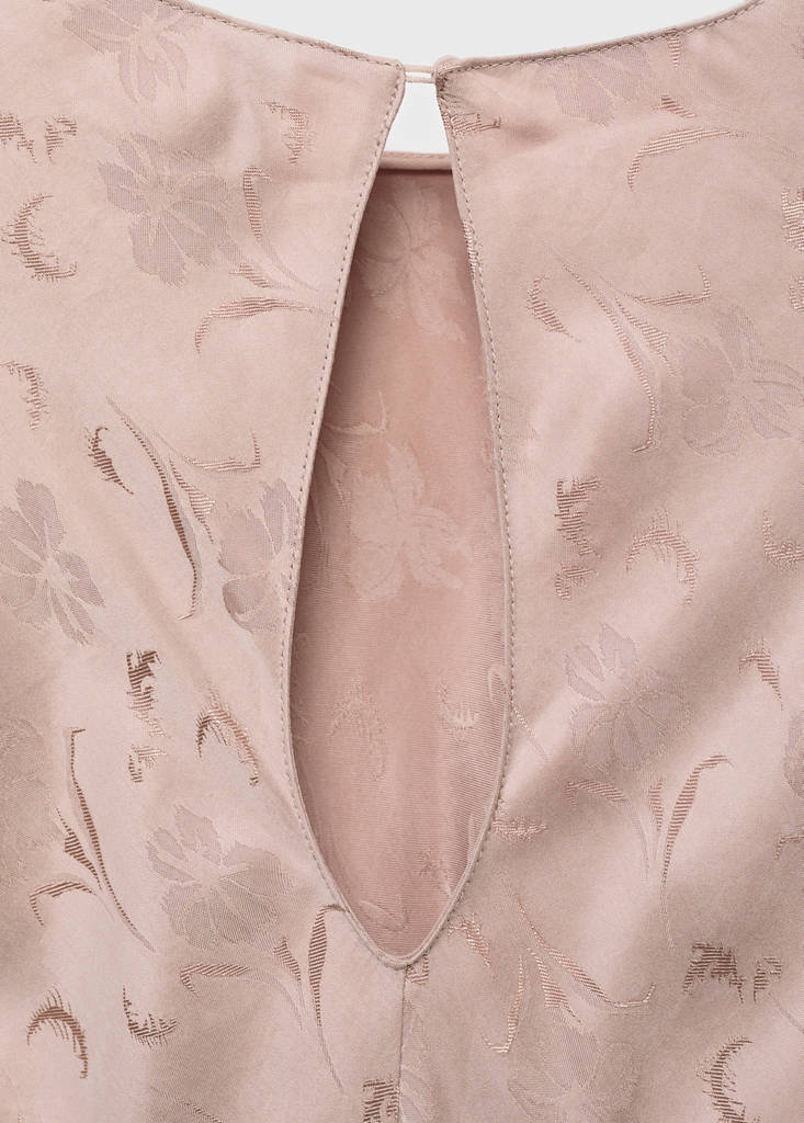Robe Jacquard Fleurie Satinée