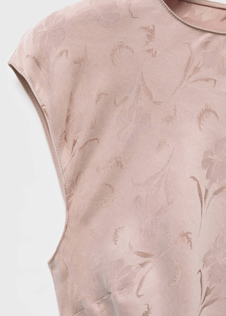 Robe Jacquard Fleurie Satinée