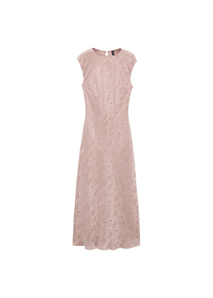 Robe Jacquard Fleurie Satinée
