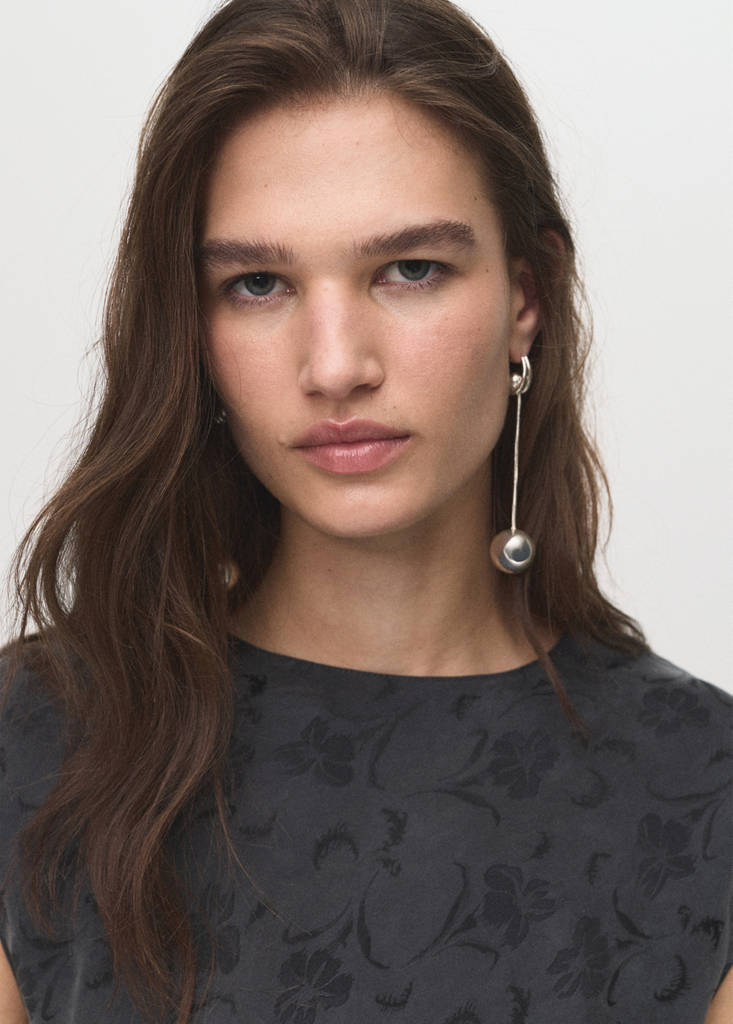 Robe Jacquard Fleurie Satinée
