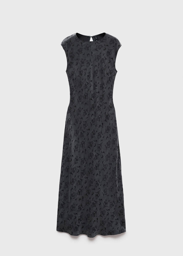 Robe Jacquard Fleurie Satinée