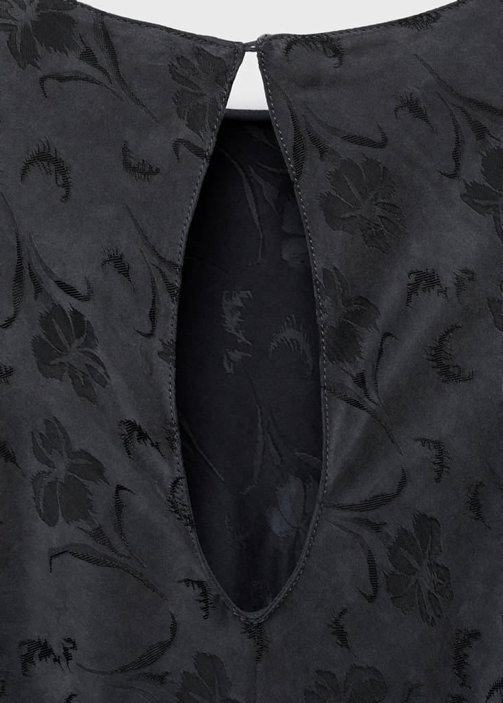 Robe Jacquard Fleurie Satinée