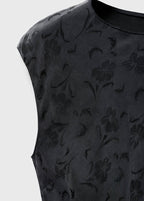 Robe Jacquard Fleurie Satinée