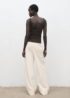Pantalon Denim Large Coutures