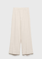 Pantalon Denim Large Coutures
