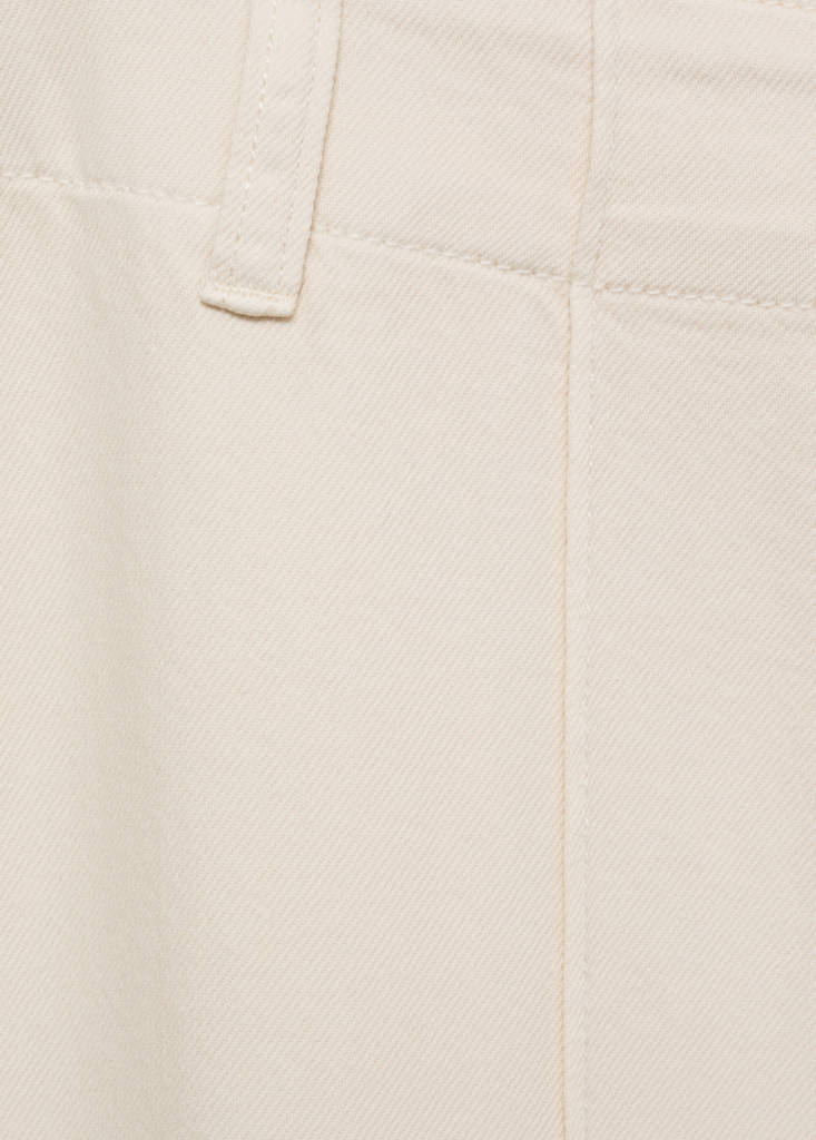 Pantalon Denim Large Coutures