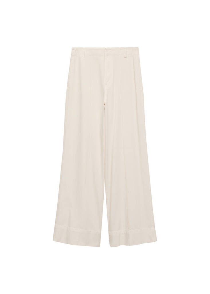 Pantalon Denim Large Coutures
