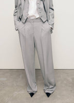 Pantalon De Costume Fines Rayures