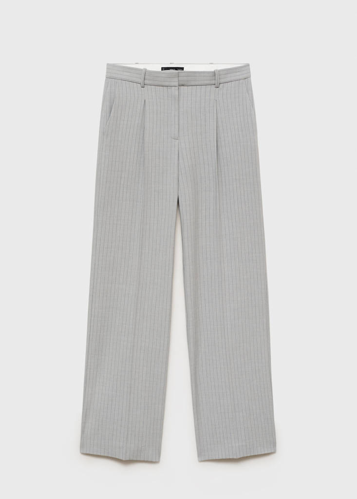 Pantalon De Costume Fines Rayures