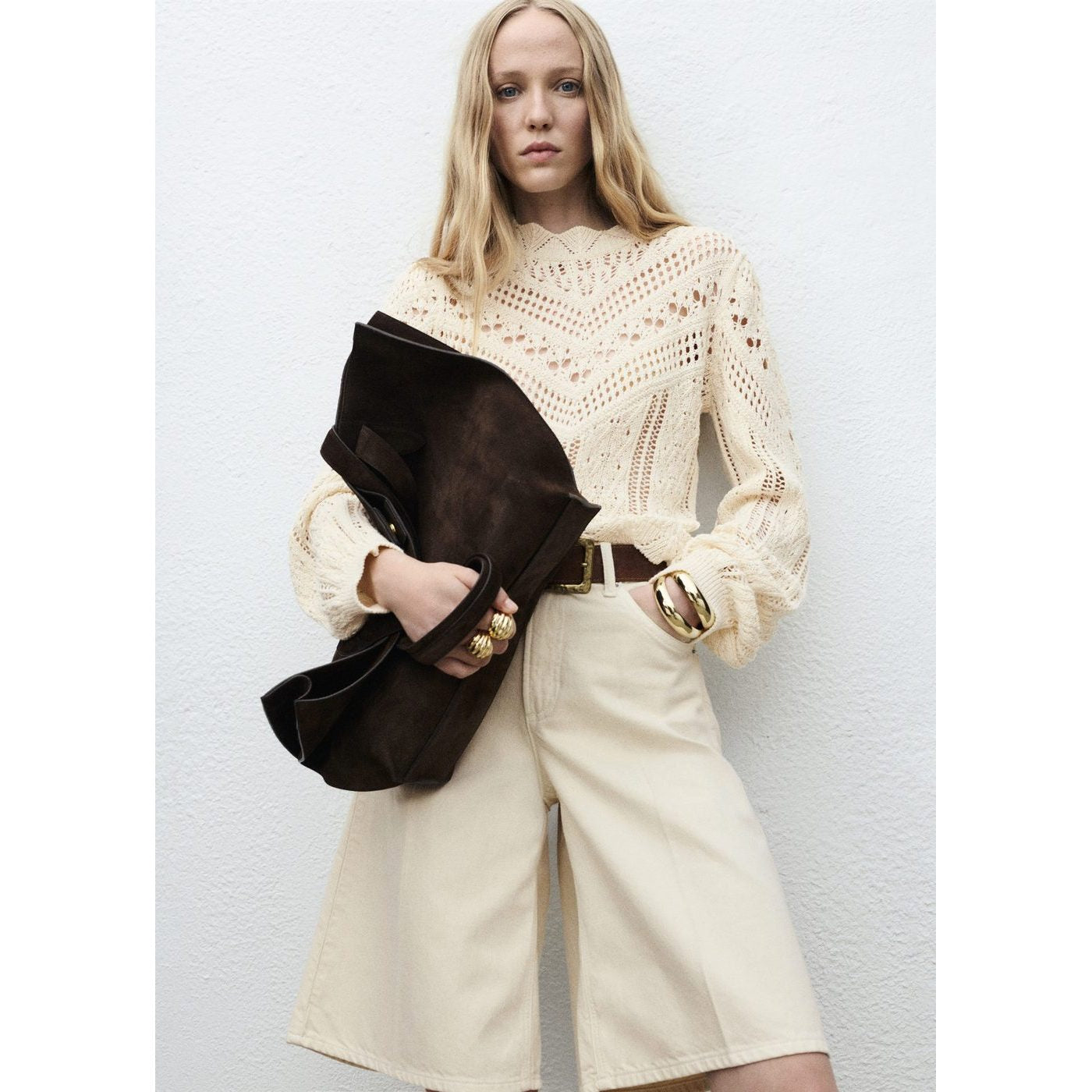 Pull-Over Maille Détails Ajourés
