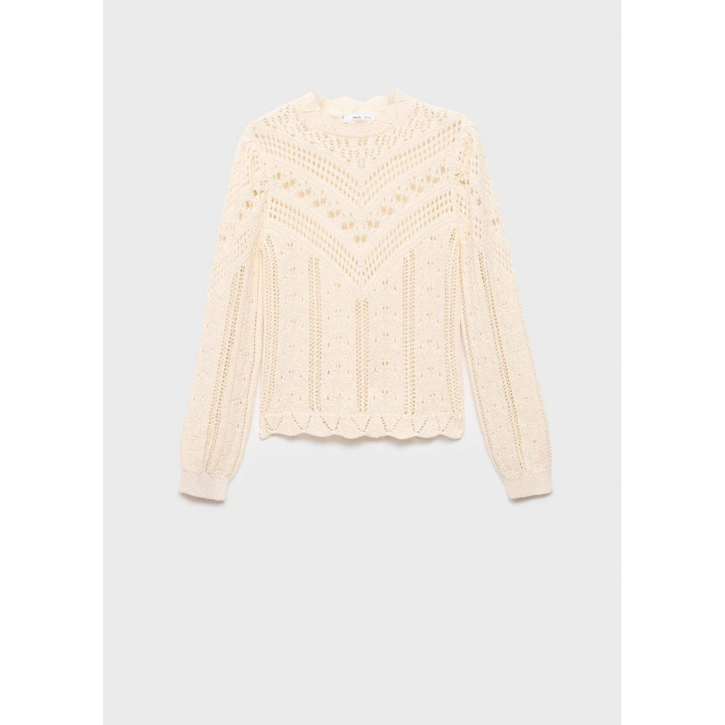 Pull-Over Maille Détails Ajourés