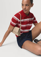 Pull-Over Rayures Col Polo