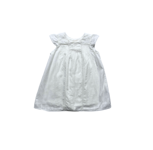 Bonpoint - Robe Blanche Détails Dentelle - 2 Ans