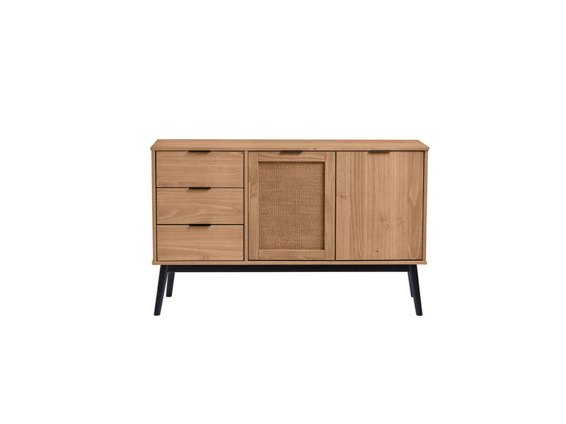 Albi - Buffet - Solid Wood And Rattan