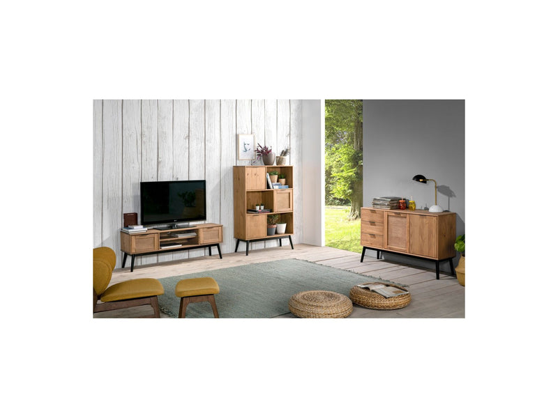 Albi - Buffet - Solid Wood And Rattan