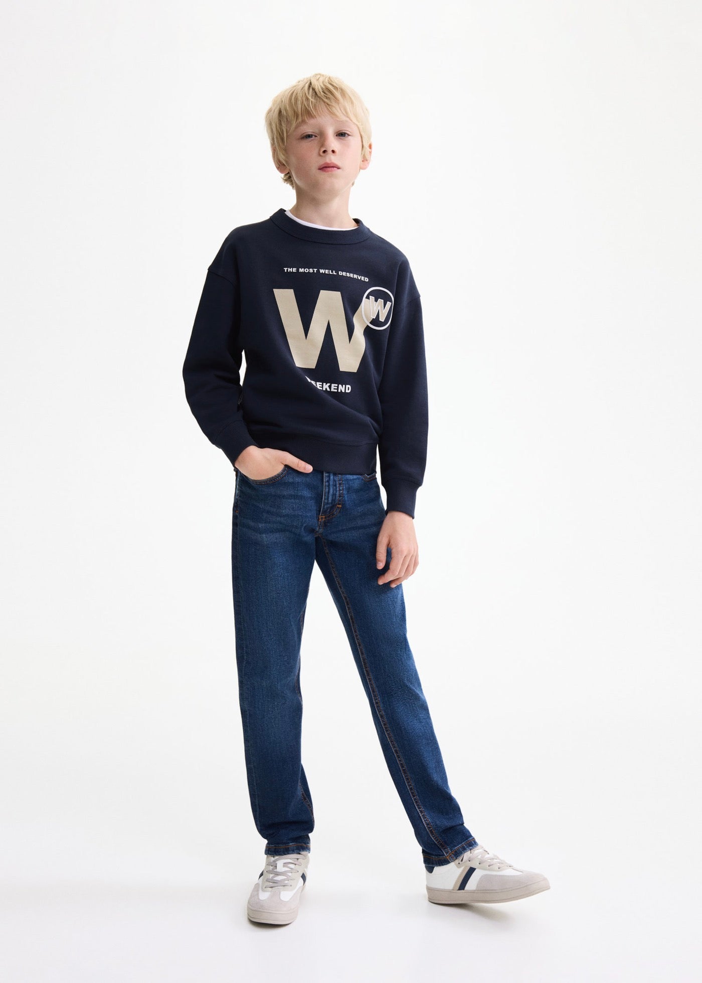 Sweat Society Bleu Marine - Garçon