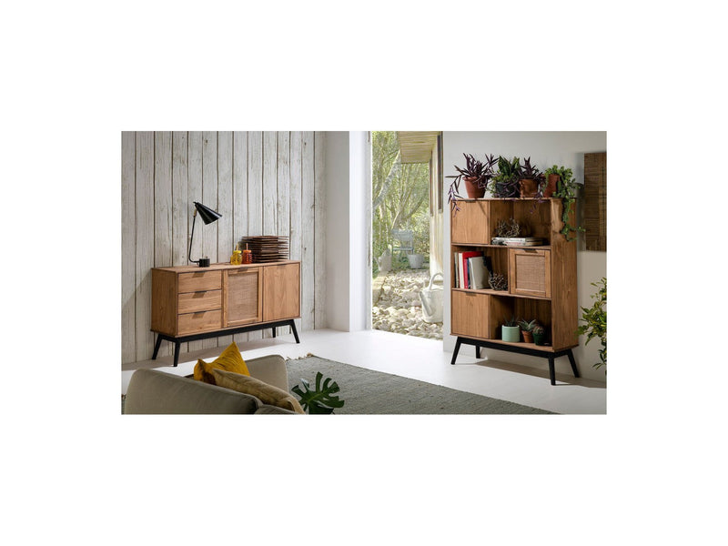 Albi - Buffet - Solid Wood And Rattan
