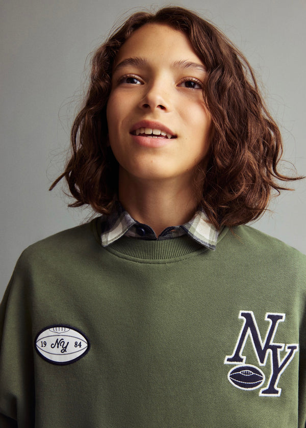 Sudadera Ny Verde - Niño