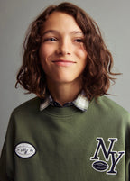 Sweat Ny Vert - Garçon