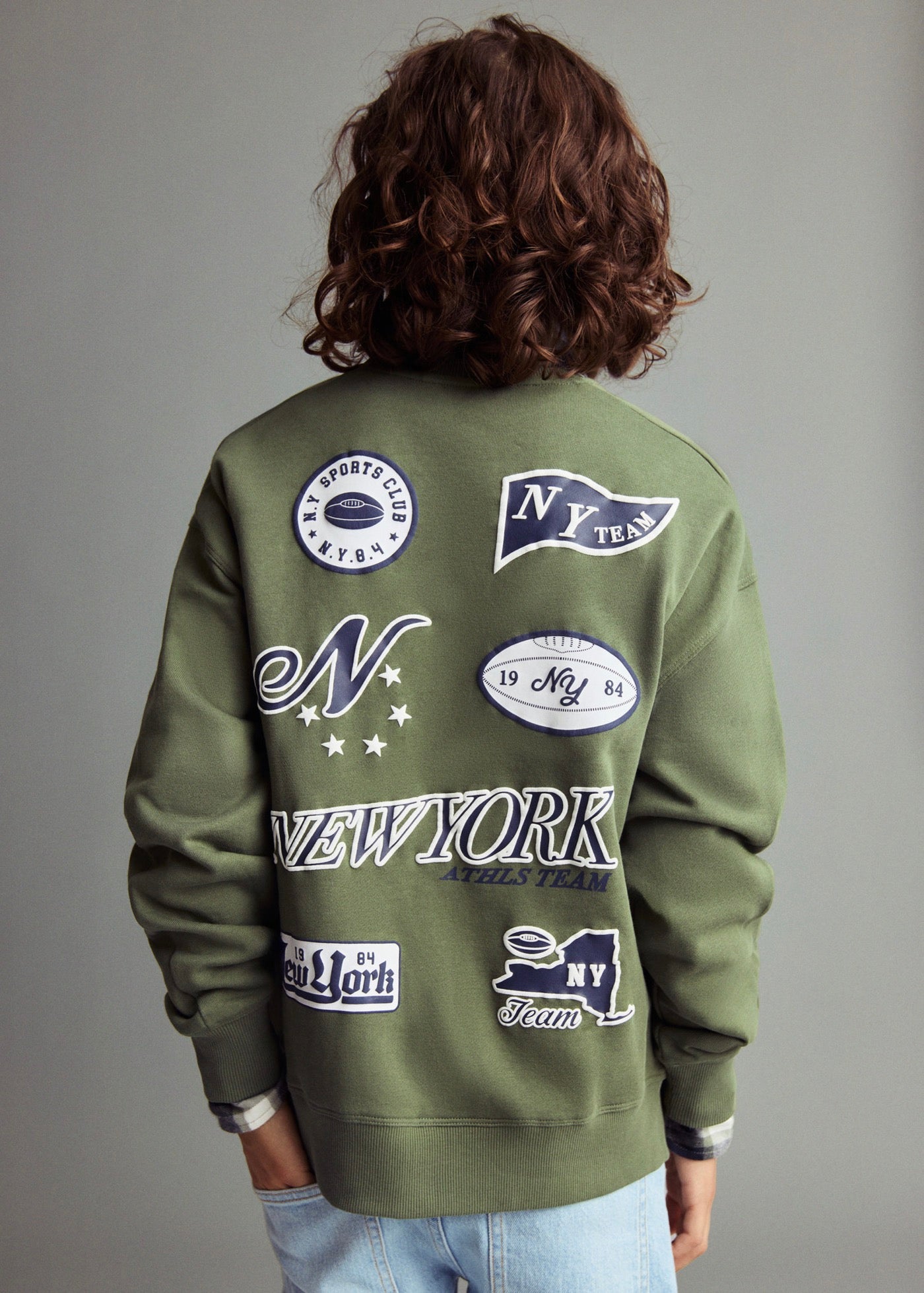 Sweat Ny Vert - Garçon