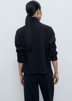 Sweat-Shirt Col Montant Zippé