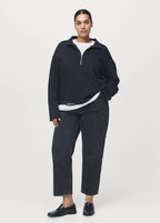 Sweat-Shirt Col Montant Zippé