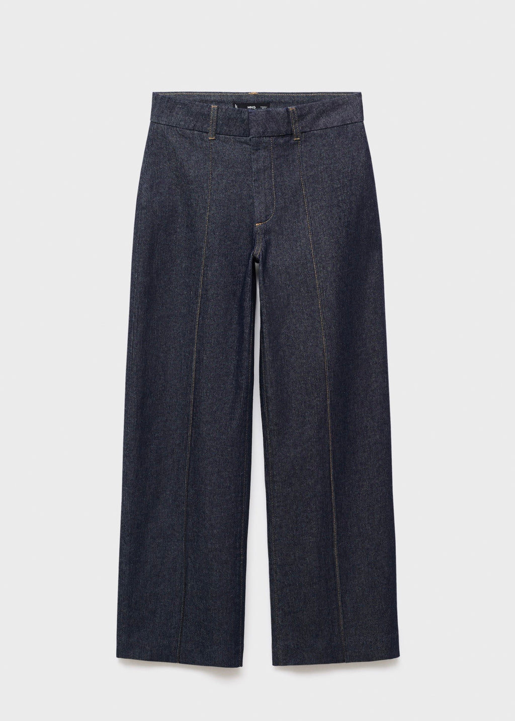 Jean Style Jupe-Culotte Taille Haute Avec Coutures