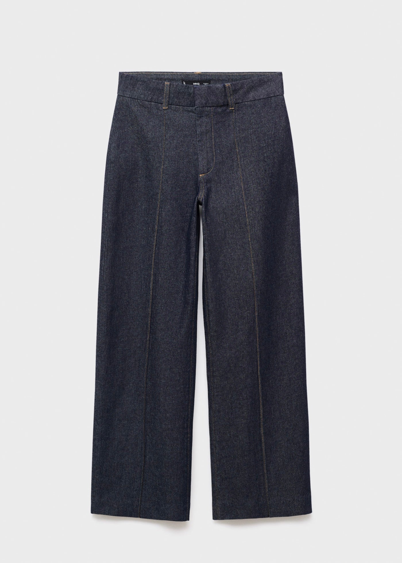 Jean Style Jupe-Culotte Taille Haute Avec Coutures
