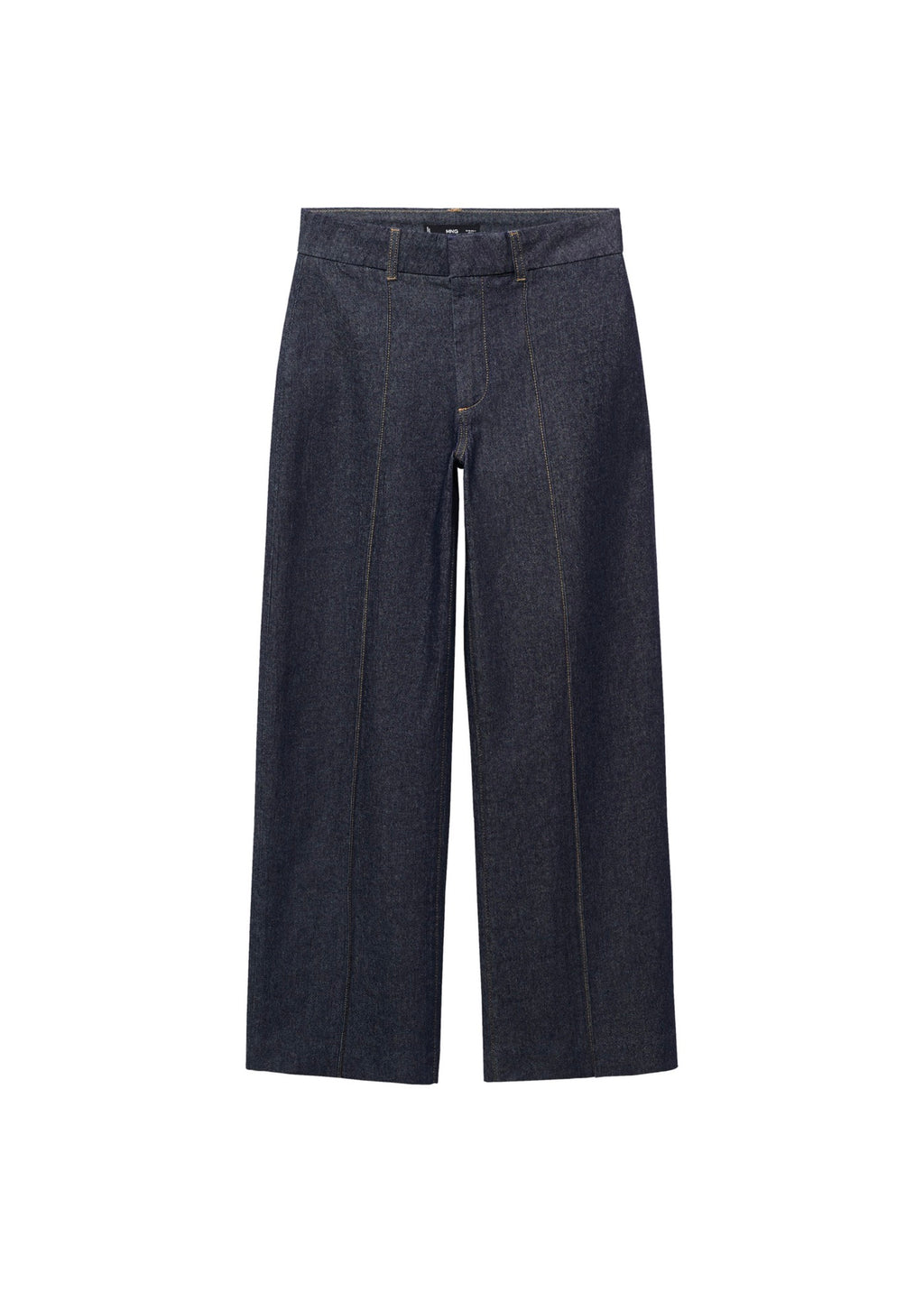 Jean Style Jupe-Culotte Taille Haute Avec Coutures