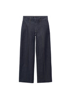 Jean Style Jupe-Culotte Taille Haute Avec Coutures
