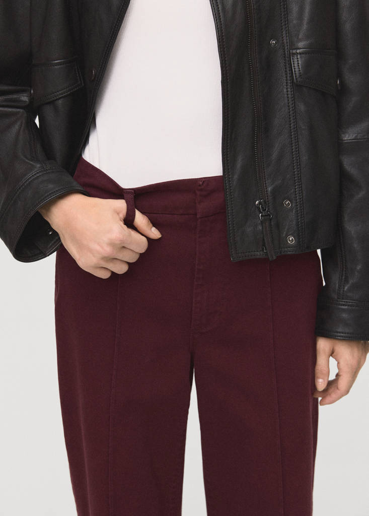 Jean Large Taille Haute À Coutures